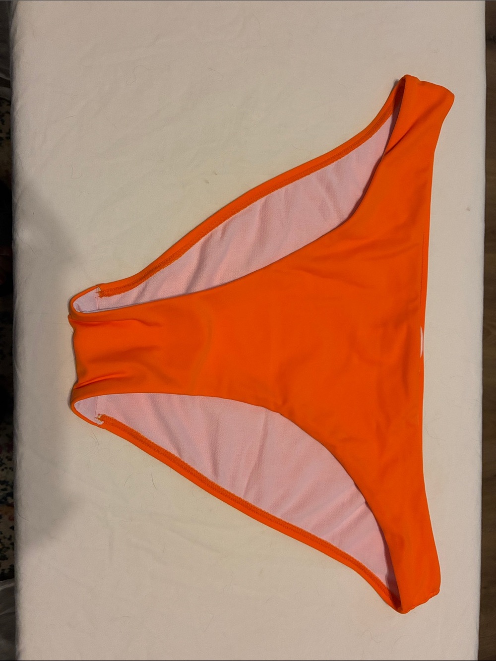 Pink Lily Orange High-Cut Bikini Bottom